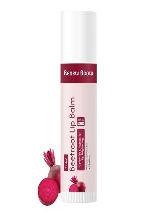 Renew Roots Beetroot Lip Balm | Natural Tint & Deep Moisturization | Nourishing Care for Soft, Pink Lips | Daily Use Lip Balm - Image 1