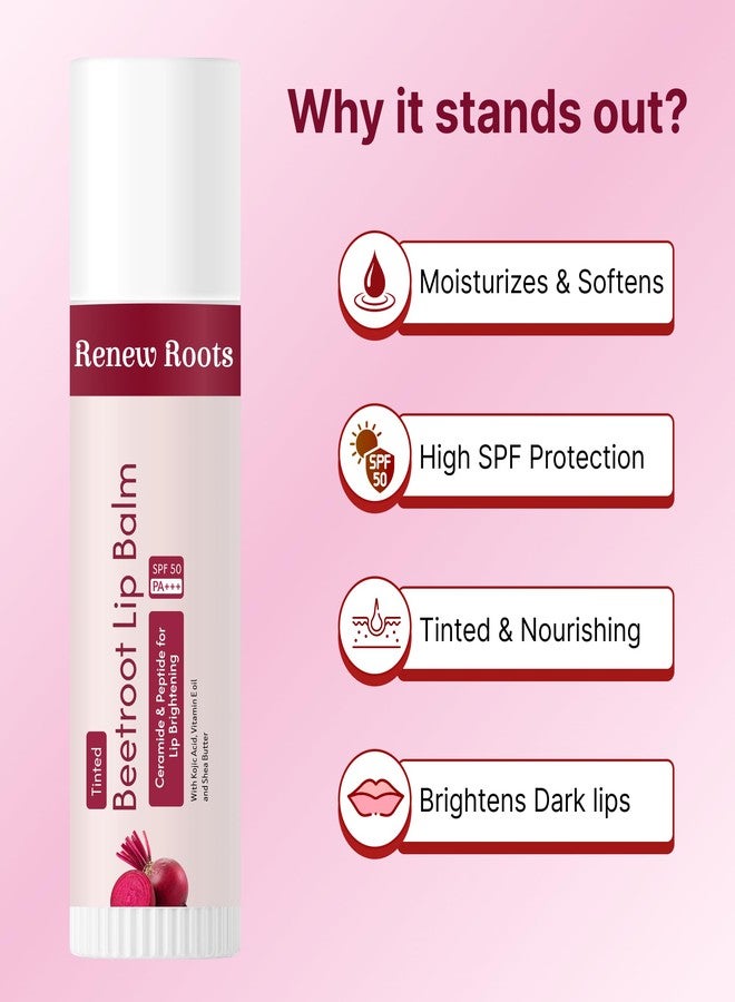 Renew Roots Beetroot Lip Balm | Natural Tint & Deep Moisturization | Nourishing Care for Soft, Pink Lips | Daily Use Lip Balm - Image 5