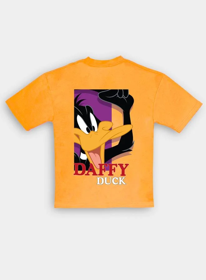 Looney Tunes Graphic Print Round Neck Fashion T-shirt