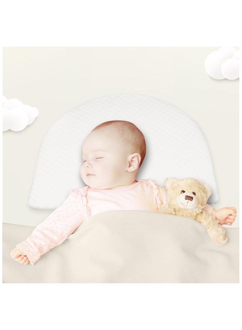 Bebekevi Baby baby vomiting-resistant round soft baby wedge pillow with washable cover 15 degree angle sleeping infant pillow for better sleep at night  - Image 2