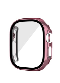 Spigen Smart Watch Protector Case for Apple Watch, 49mm Appearance Tempered Glass Accessories  (Pink)  - Image 1
