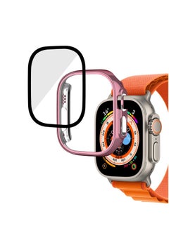 Spigen Smart Watch Protector Case for Apple Watch, 49mm Appearance Tempered Glass Accessories  (Pink)  - Image 2