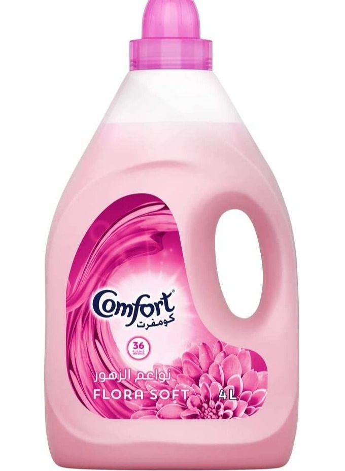 منعم الأقمشة المريح للملابس الناعمة للغاية، فورا سوفت، يمنح عطرًا يدوم طويلاً، 4 لتر - Image 1