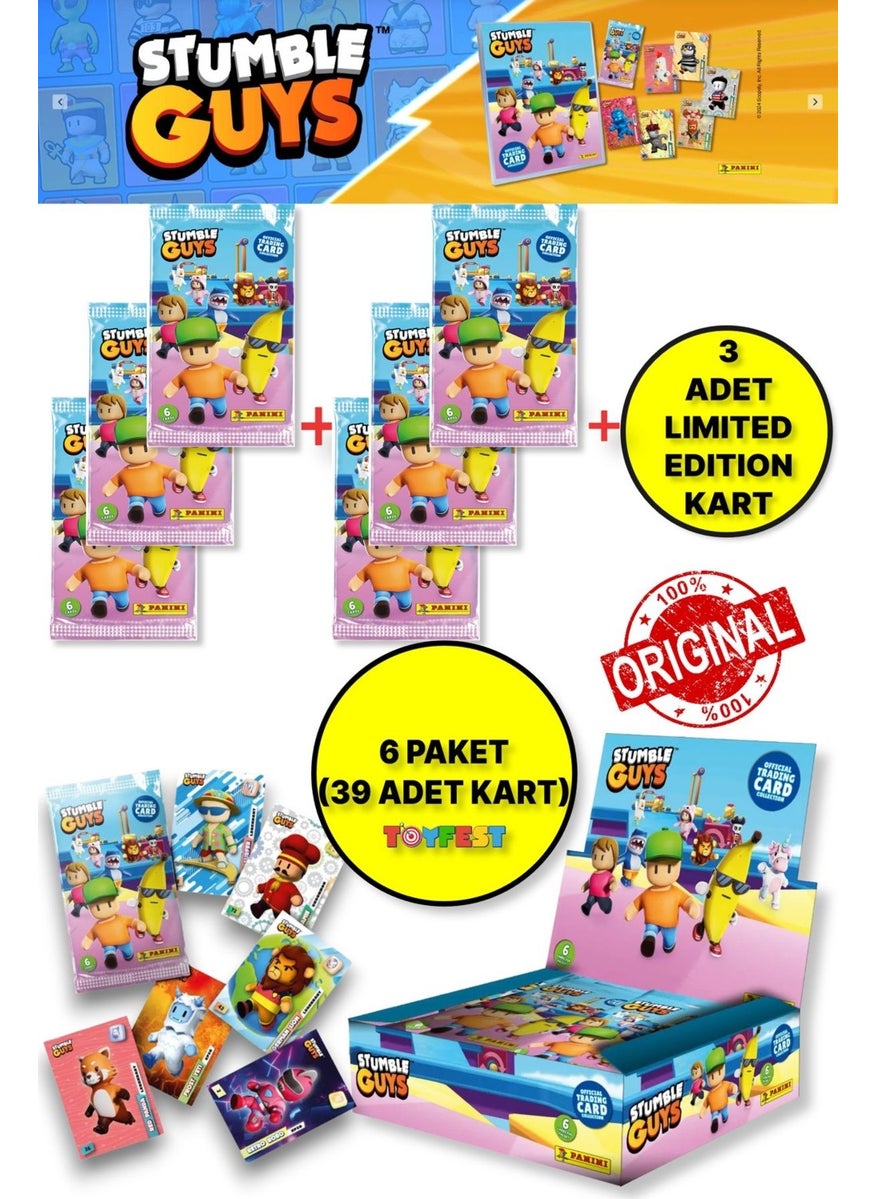 Toyfest - Panini Stumble Guys Trading Cards - Multi-Set - 6 Packs (36 Cards) + 3 Limited Edition Cards - Image 1