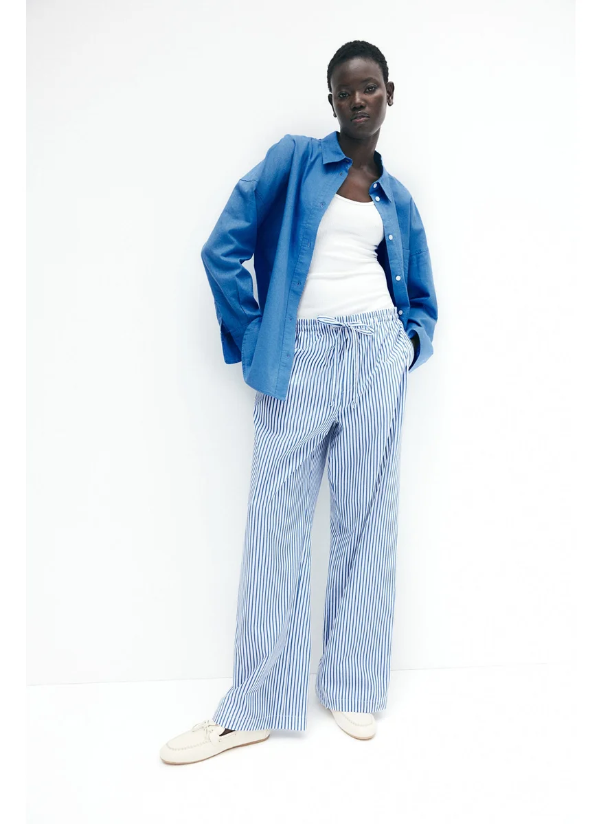 اتش اند ام Oversized Linen-Blend Shirt