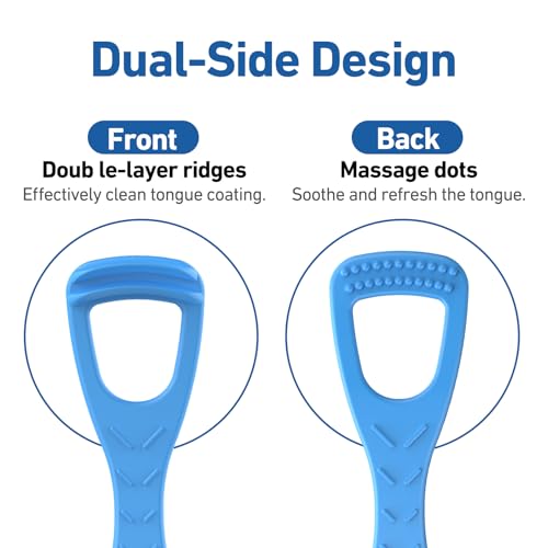 RAZOKO Tongue Cleaner with Safe Fold-Back Interdental Brush,100 Count BPA Free Disposable Tongue Scraper,Hygienic Scraper for Clean Tongue & Promote Fresh Breath (100 Count) - Image 3