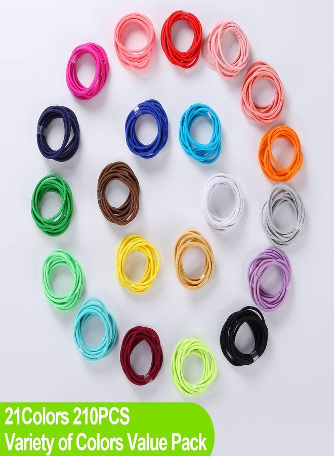 SLYFTE Toddler Hair Ties for Girl - Small Hair Bands Elastics No Crease Ponytail Holder for Baby Kids Accessories (Multicolor, 0.08×1 Inch) - Image 3
