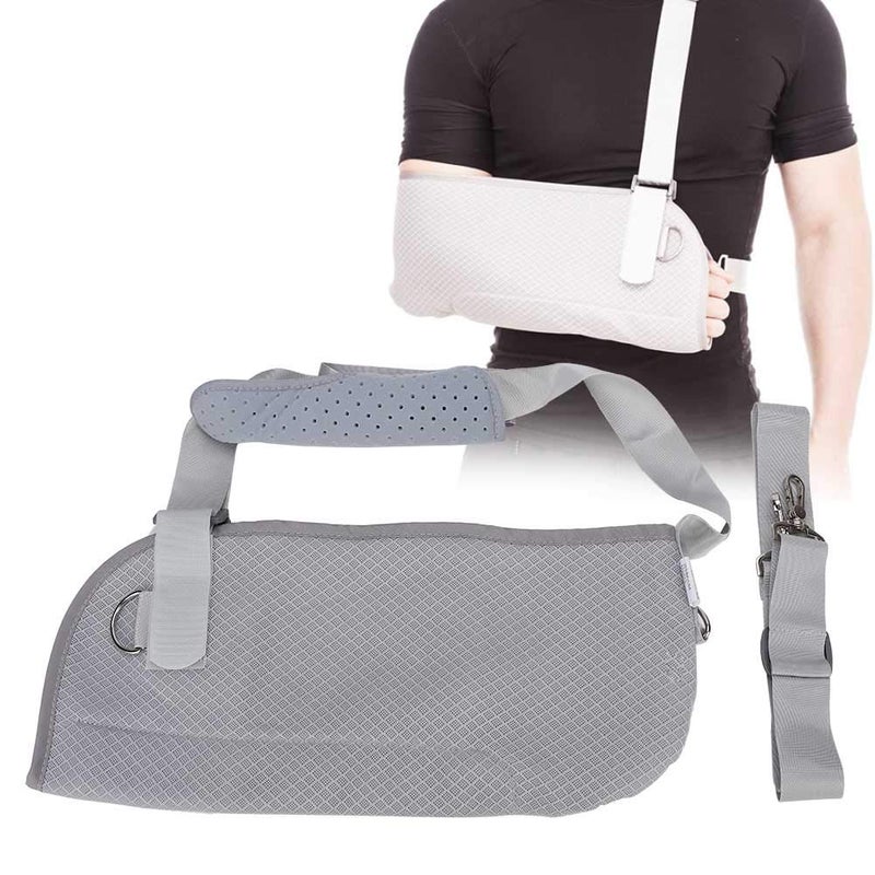 comfrt Arm Sling - Support Strap for Broken, Fractured Bones - Adjustable Shoulder, Rotator Cuff Full Soft Immobilizer - For Left, Right Arm, Men, Women, Subluxation, Dislocation, Sprain, Strain(gray) - Image 1
