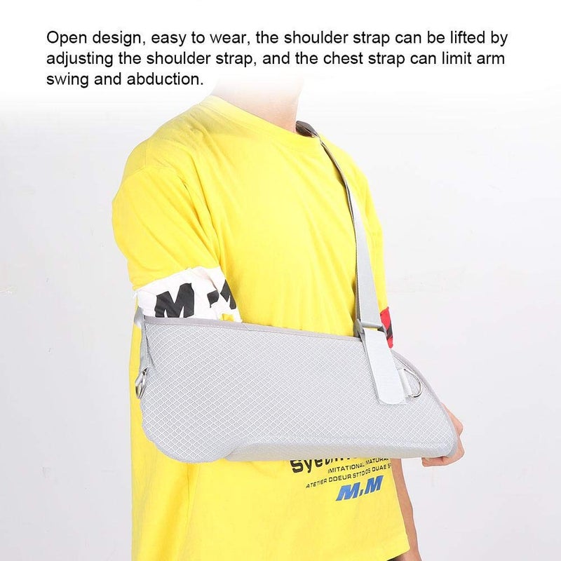 comfrt Arm Sling - Support Strap for Broken, Fractured Bones - Adjustable Shoulder, Rotator Cuff Full Soft Immobilizer - For Left, Right Arm, Men, Women, Subluxation, Dislocation, Sprain, Strain(gray) - Image 5