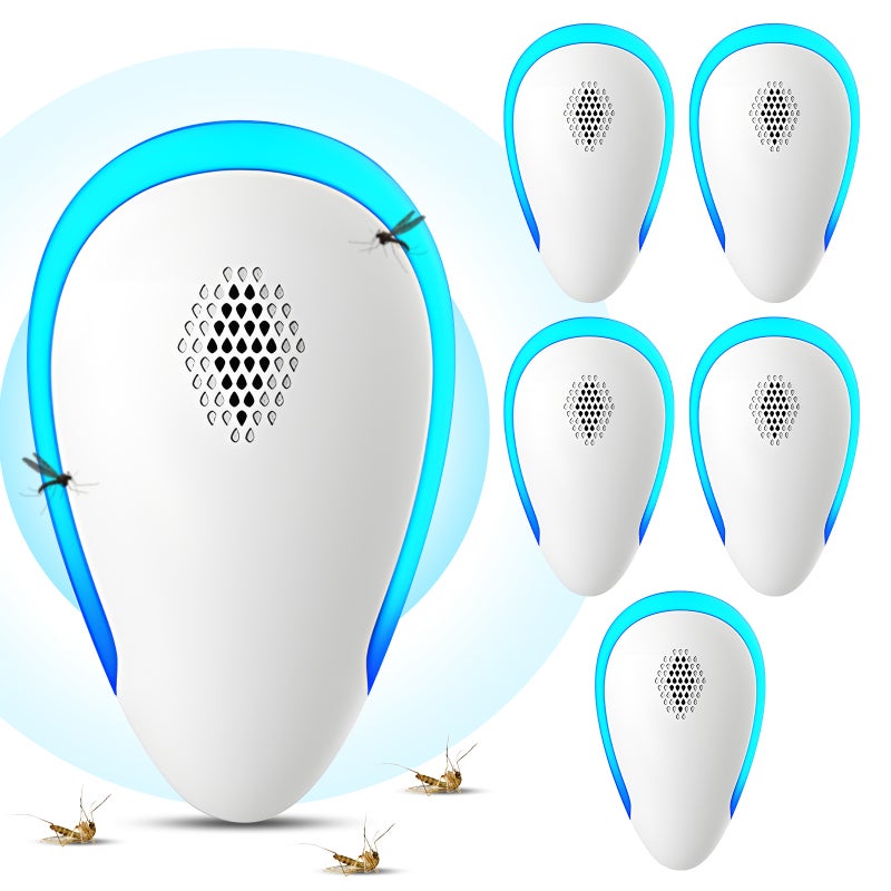 6 Pack Repellent Ultrasonic Plug In Multifuntional Mosquito Bug Insect Spider Repellent No Harm to Human Indoor 1000sq.ft Electronic Control for Kids Home Warehouse Market - Image 2