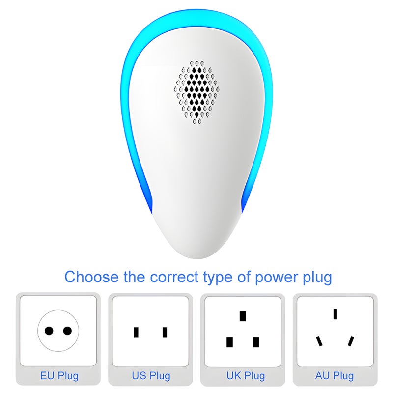 6 Pack Repellent Ultrasonic Plug In Multifuntional Mosquito Bug Insect Spider Repellent No Harm to Human Indoor 1000sq.ft Electronic Control for Kids Home Warehouse Market - Image 3