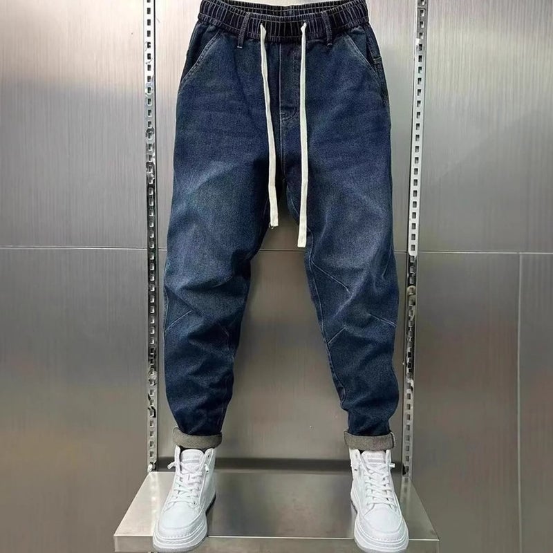 Unisex Classic Denim Jeans Loose Fit Daily Outdoor Wear - Image 4