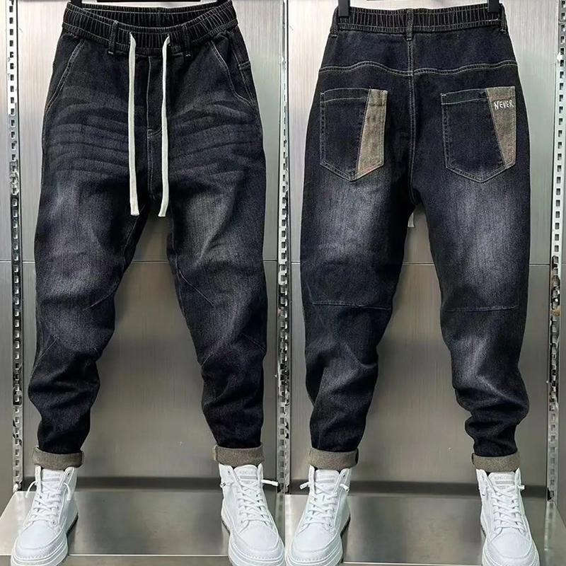 Unisex Classic Denim Jeans Loose Fit Daily Outdoor Wear - Image 3