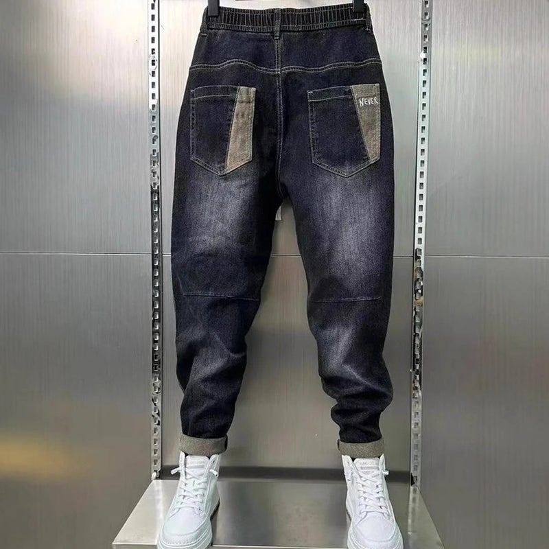 Unisex Classic Denim Jeans Loose Fit Daily Outdoor Wear - Image 5