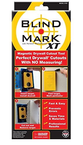 Calculated Industries 8105 Blind Mark Drywall Electrical Box Locator Tool – Powerful Rare-Earth Magnetic Targets (3) and Locator Kit - Image 2