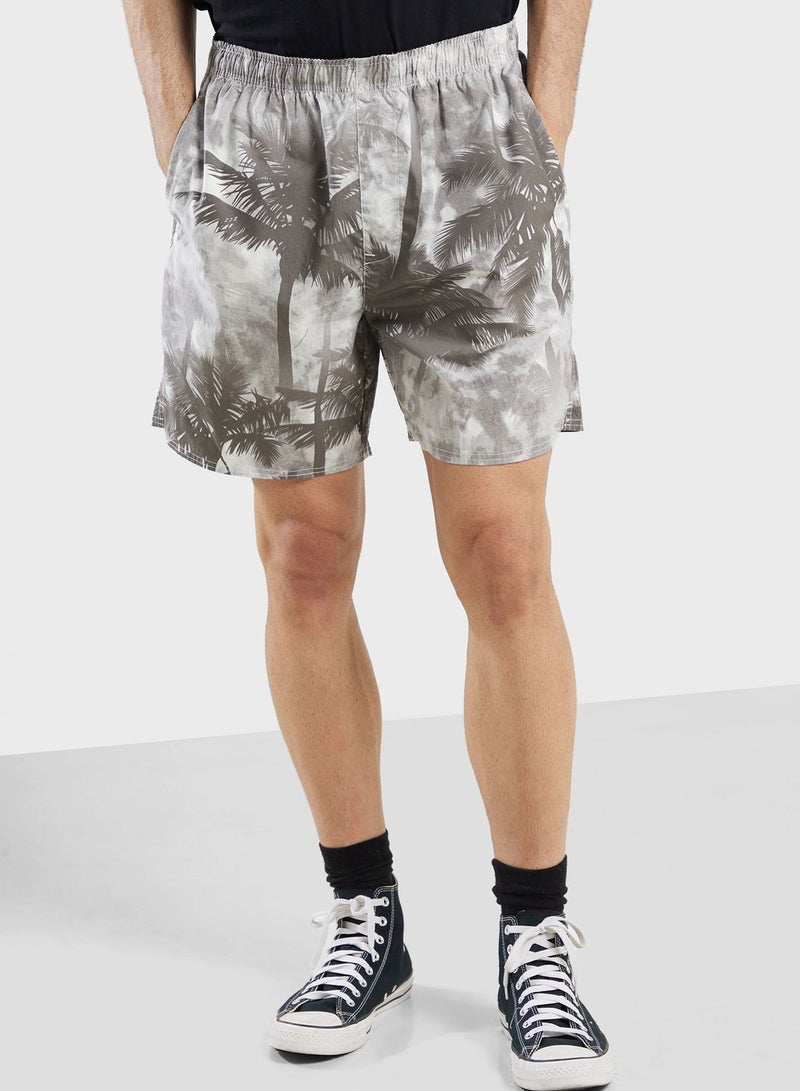 CONVERSE All Over Printed Resort Shorts  - Image 1