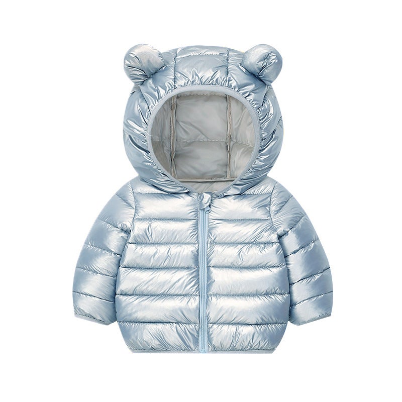 Kids Cotton Candy Color Jacket Autumn Winter Blue gray 