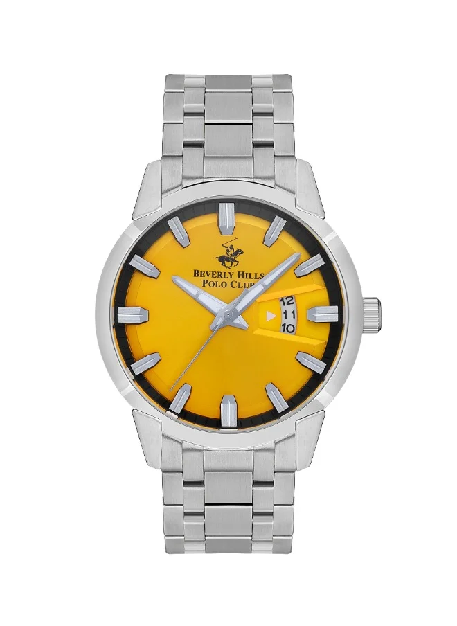 بيفرلي هيلز بولو كلوب Beverly Hills Polo Club BP3536X.300 Men Analog Display Watch & Metal Strap Silver