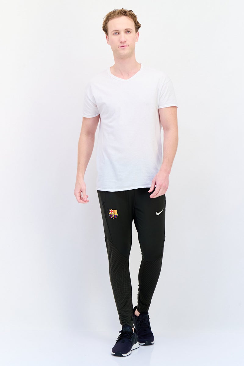 Nike Men Slim Fit Embroidered Football Track Pants, Army Green - Image 4