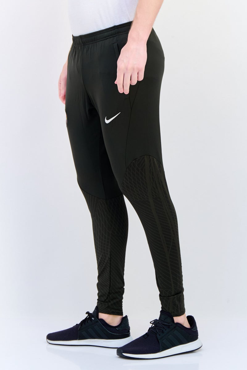 Nike Men Slim Fit Embroidered Football Track Pants, Army Green - Image 2