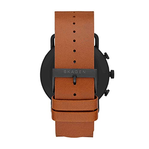 Skagen Falster 3(42mm, Brown) Leather Touchscreen Unisex Smartwatch with Speaker, Heart Rate, GPS, Music storage and Smartphone Notifications - SKT5201 - Image 3