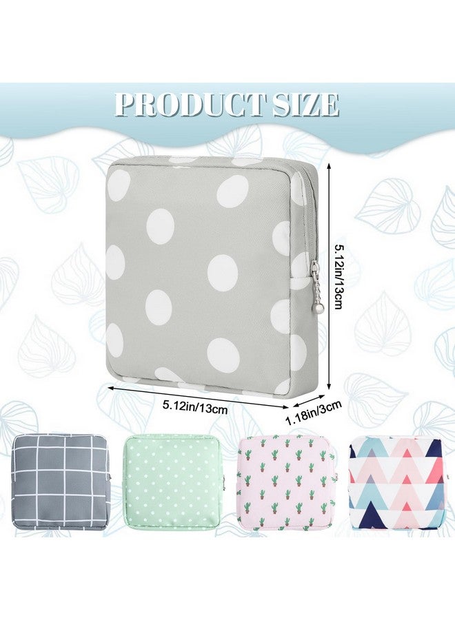 RETON RETON 5 Pcs Sanitary Napkin Storage Bag, Portable Period Bag Period Pouch for Panty Liners Tampons Sanitary Pads, Menstrual Pad Bag Feminine Menstruation First Period Bags for Teen Girls Women - Image 2