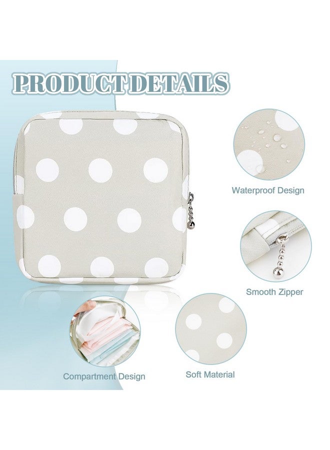 RETON RETON 5 Pcs Sanitary Napkin Storage Bag, Portable Period Bag Period Pouch for Panty Liners Tampons Sanitary Pads, Menstrual Pad Bag Feminine Menstruation First Period Bags for Teen Girls Women - Image 3