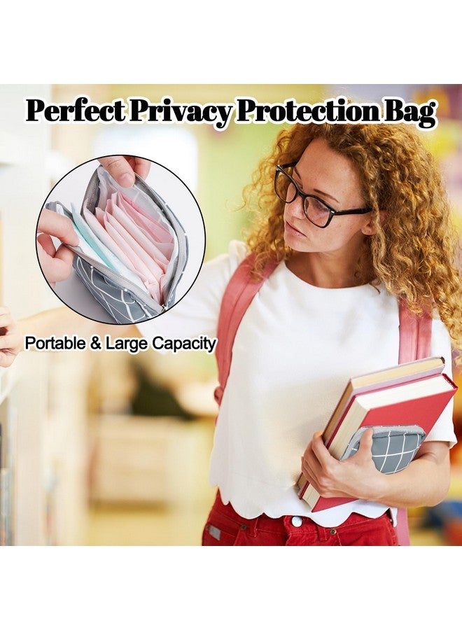 RETON RETON 5 Pcs Sanitary Napkin Storage Bag, Portable Period Bag Period Pouch for Panty Liners Tampons Sanitary Pads, Menstrual Pad Bag Feminine Menstruation First Period Bags for Teen Girls Women - Image 5