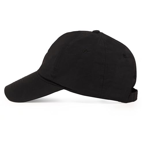 ketmart Hat for Men Woman Sports Cap Sun Hat Quick Drying Soft Polyester Fiber Adjustable for Men and Women(Color_Black) - Image 3