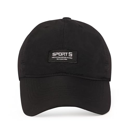 ketmart Hat for Men Woman Sports Cap Sun Hat Quick Drying Soft Polyester Fiber Adjustable for Men and Women(Color_Black) - Image 2