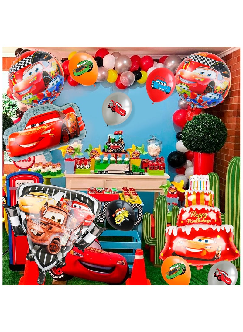 FRUITFUL PARTY Cars Birthday Party Balloon, 21pcs Cars Birthday Decorations Balloon Set for Birthday Party Favors - Image 4