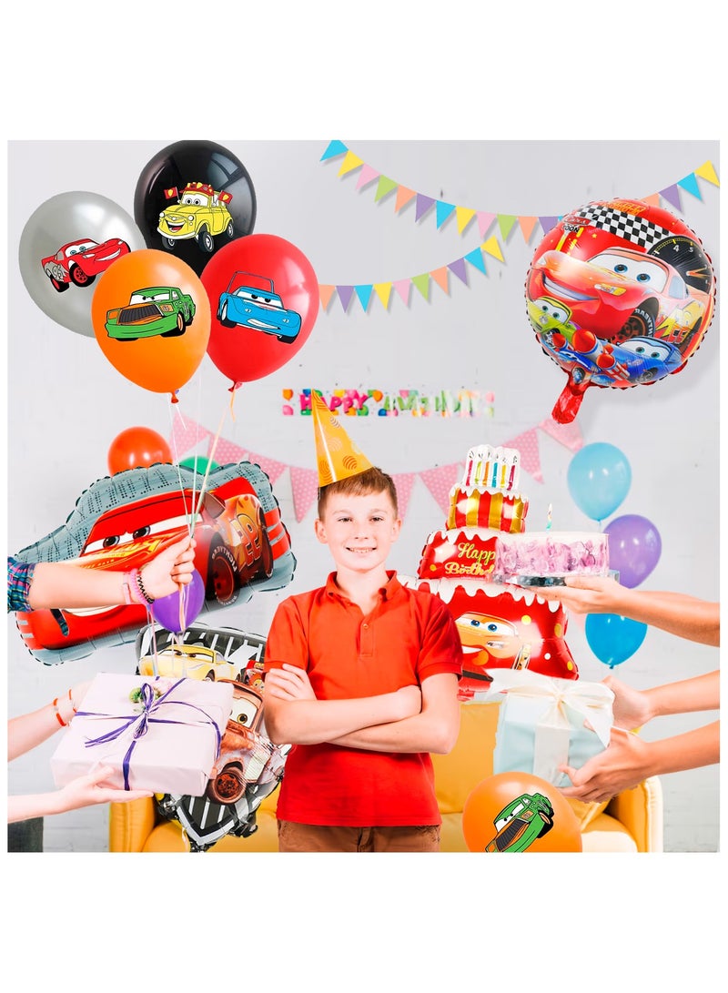 FRUITFUL PARTY Cars Birthday Party Balloon, 21pcs Cars Birthday Decorations Balloon Set for Birthday Party Favors - Image 5