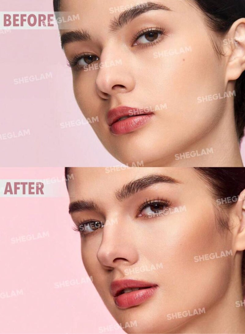 SHEGLAM Fine Line 2-In-1 Nose Contour & Highlight Pen-Umber Bronzer Stick Dual Umber - Image 3