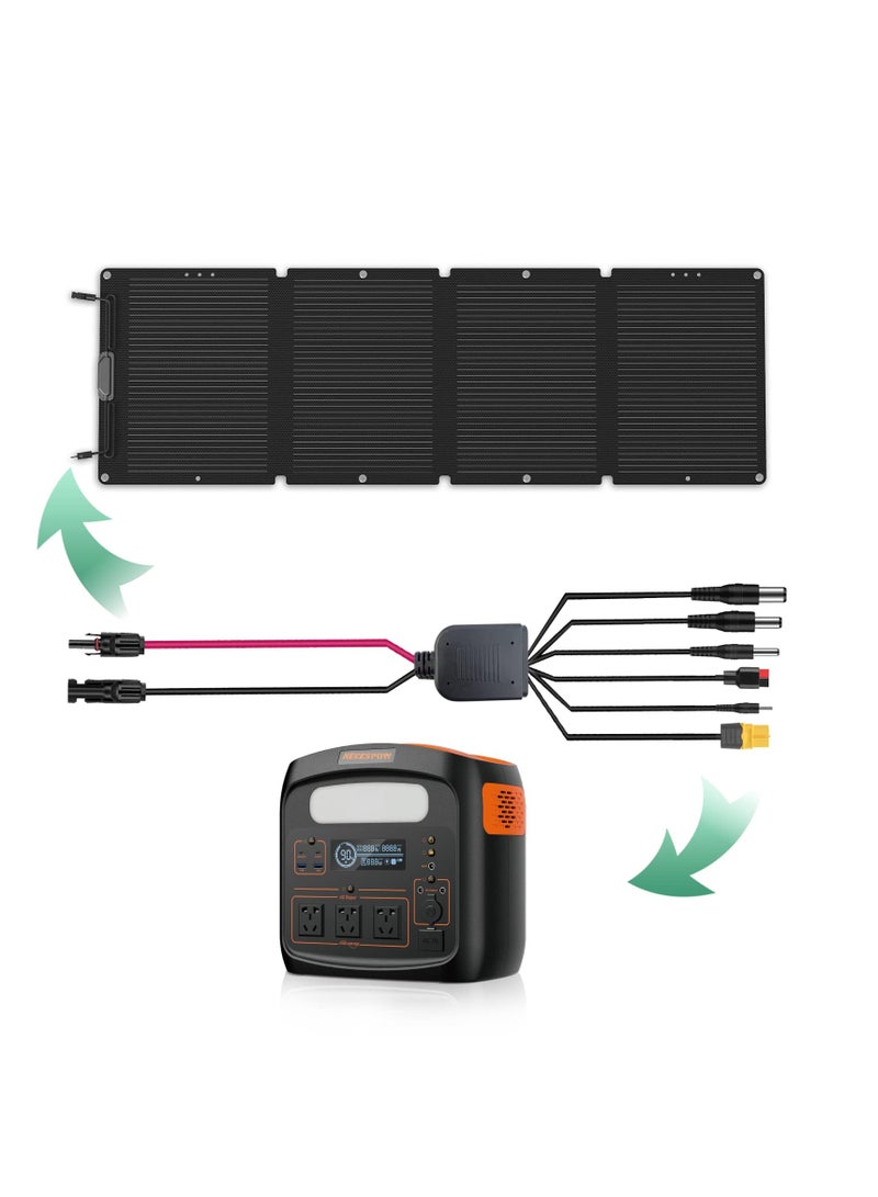 Cobest 6-in-1 Solar Connector Kit - Universal Solar Panel Adapter with Male and Female Connectors, Compatible with Solar Panels and Power Stations for Easy Installation. - Image 2