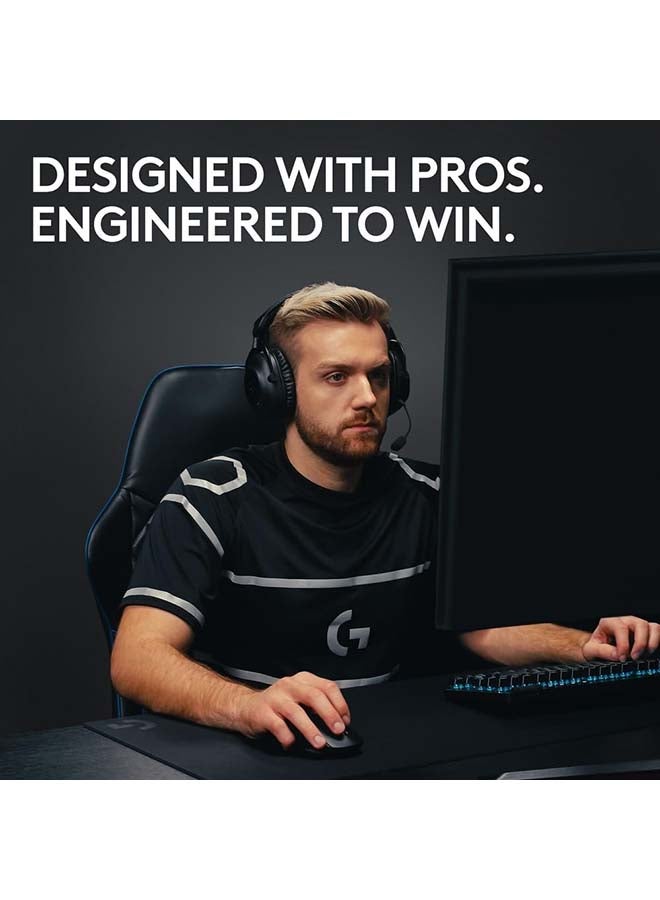 لوجيتيك ماوس الألعاب اللاسلكي Logitech G PRO X SUPERLIGHT 2 LIGHTSPEED، خفيف الوزن، مفاتيح هجينة LIGHTFORCE، مستشعر HERO 2، 32000 نقطة في البوصة، 5 أزرار قابلة للبرمجة، شحن USB-C، الكمبيوتر الشخصي وماك - أسود - Image 2