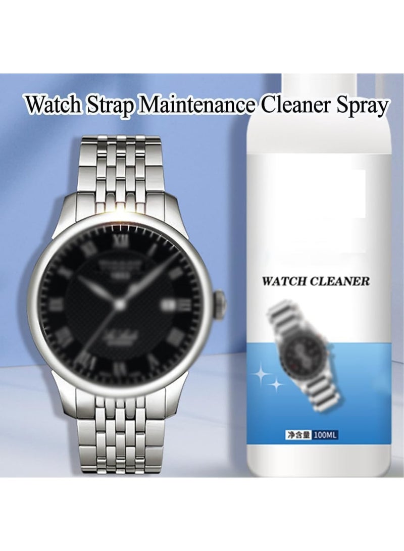 SYOSI Watch Strap Maintenance Cleaner Spray, Metal Watch Strap Cleaner, Watch Cleaner Solutions for Deep Cleaning, Quick and Effective Cleaning for Case, Bracelet, and Jewelry (Clear) - Image 4