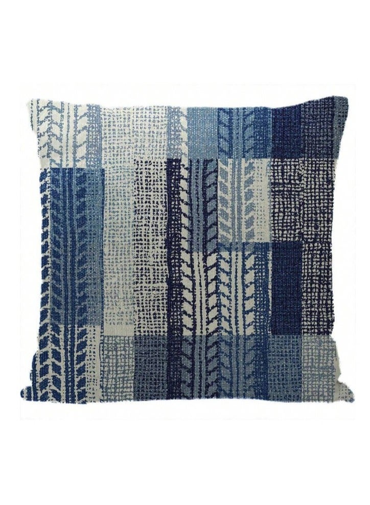 Cushion cover set of 4 pieces, bright and solid colors, size 45 cm x 45 cm, without filling  - Image 3