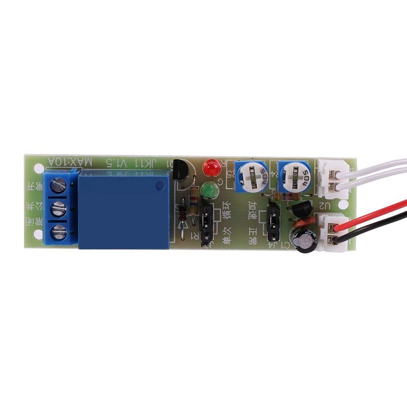 DC 12V 0 60 Minutes Adjustable Timer Relay Module Wide Time Range Reliable Performance Reciprocating Stroke Control - Image 1