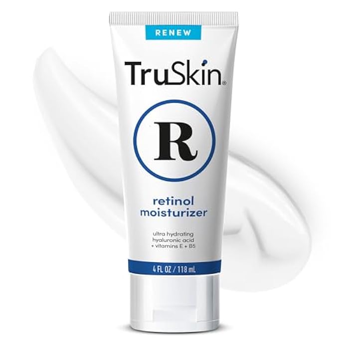 TruSkin Retinol Face Moisturizer – Powerful Anti-Aging Moisturizer for Women with Hyaluronic Acid & Vitamin E – Retinol Cream for Face for Youthful-Looking Appearance, 4 fl oz - Image 1