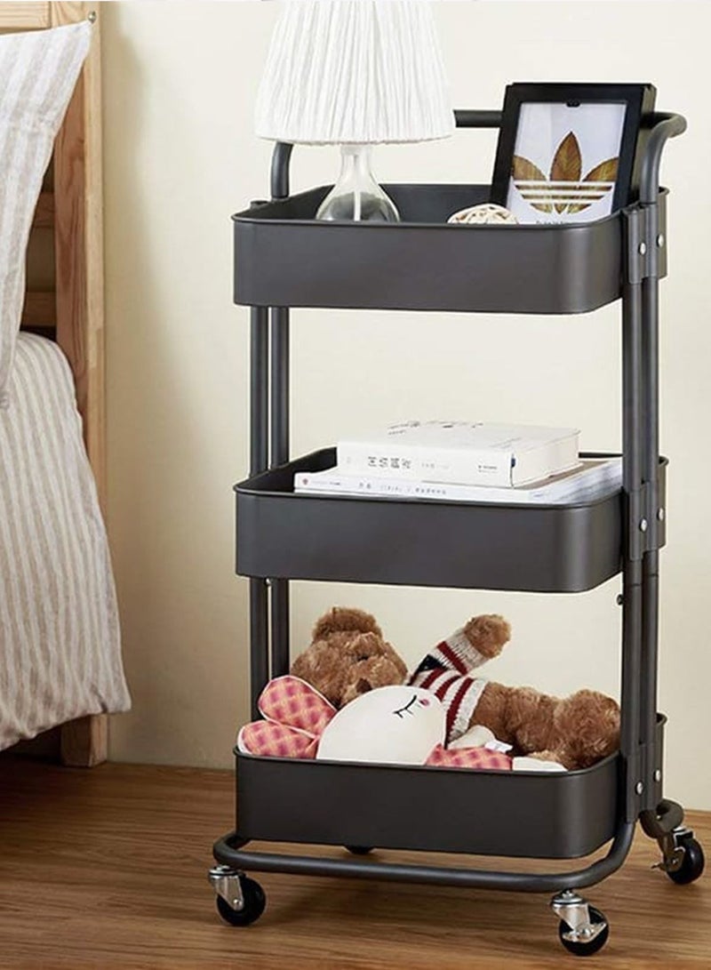 Elegant Home 3-Tier Serving Trolley - Image 3