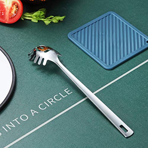 Berglander Spaghetti Spoon, Berglander Pasta Server, Stainless Steel Pasta Spoon, Pasta Fork, Noddle Fork, Heat Resistant, Dishwasher Safe, Easy to Clean - Image 4