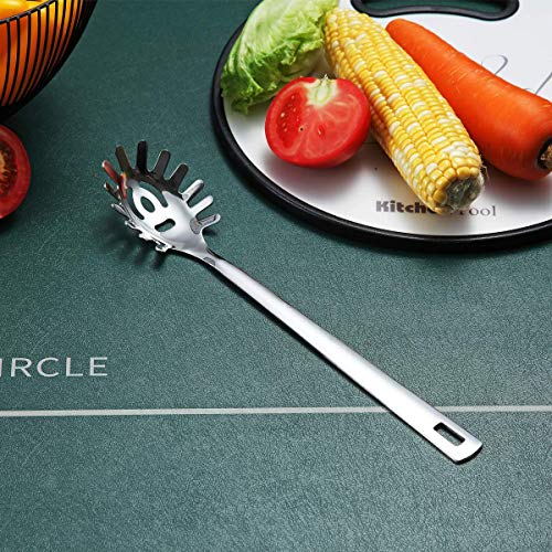 Berglander Spaghetti Spoon, Berglander Pasta Server, Stainless Steel Pasta Spoon, Pasta Fork, Noddle Fork, Heat Resistant, Dishwasher Safe, Easy to Clean - Image 2