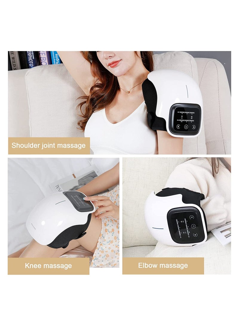 Knee Massager with Heat and Kneading for Pain Relie，Infrared Heated Vibration Physiotherapy for Arthritis Massager，Cramps and Joint Warmer Rechargeable LED Display - Image 5