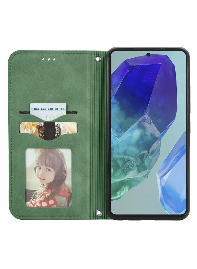 S-TOP Case For Samsung Galaxy A16 Retro Skin Feel Magnetic Leather Phone Case - Image 3