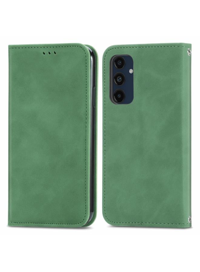 S-TOP Case For Samsung Galaxy A16 Retro Skin Feel Magnetic Leather Phone Case - Image 1