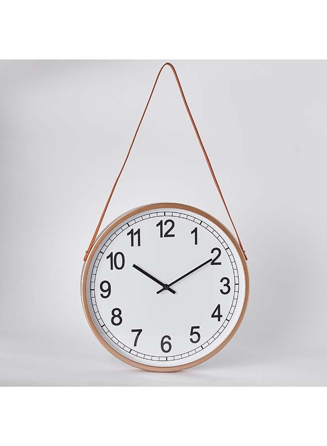 Home Box Saratoga Wall Clock with Leather Strap 38 x 4 x 38 cm  - Image 5