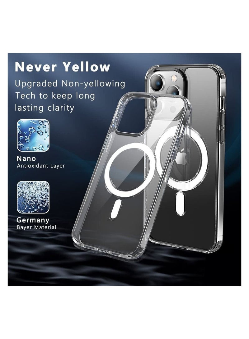 Designed for iPhone 14 Pro Max 6.7  Case, Compatible with MagSafe Clear Case, Magnetic Case Cover for iPhone 14 Pro Max 6.7 in, [Drop Tested] Shockproof Protective Phone Case, Anti-Yellowing&Anti-Scra  - Image 4