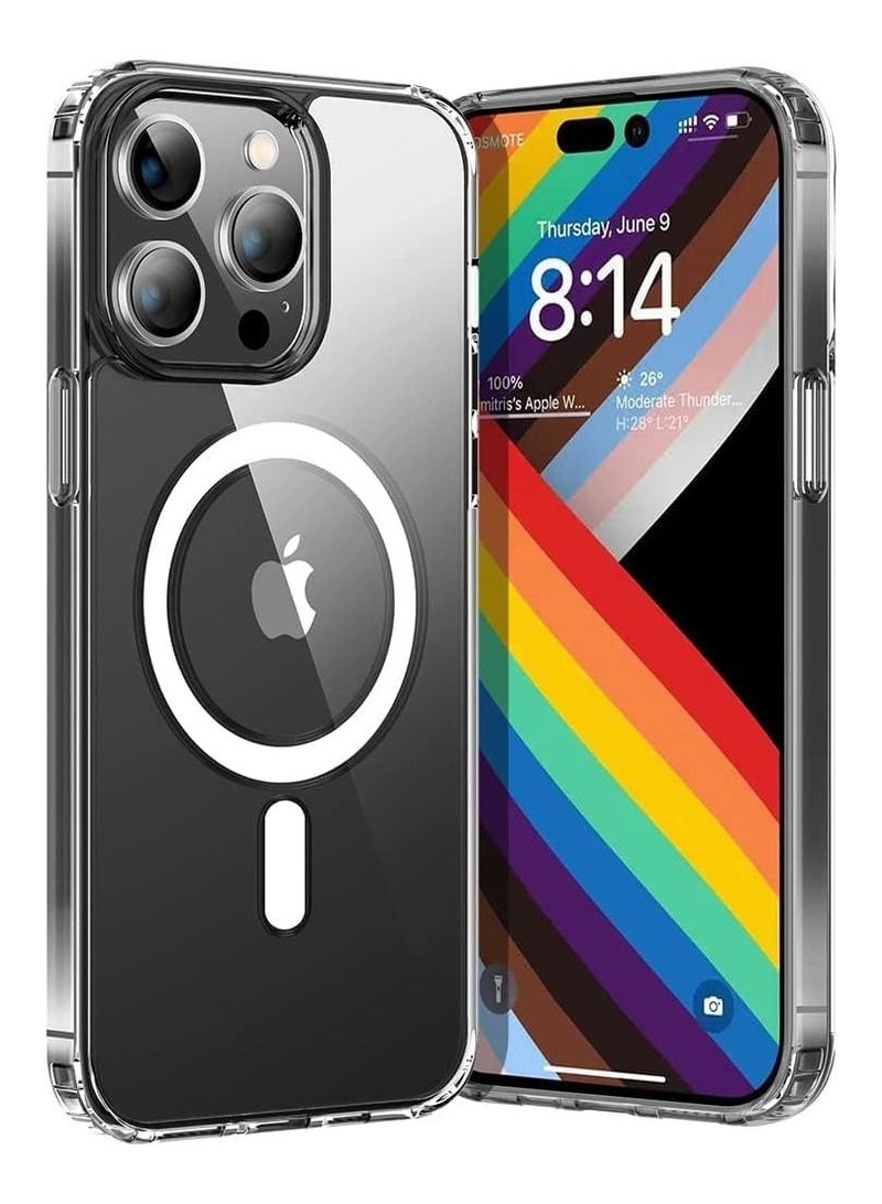 Designed for iPhone 14 Pro Max 6.7  Case, Compatible with MagSafe Clear Case, Magnetic Case Cover for iPhone 14 Pro Max 6.7 in, [Drop Tested] Shockproof Protective Phone Case, Anti-Yellowing&Anti-Scra  - Image 1