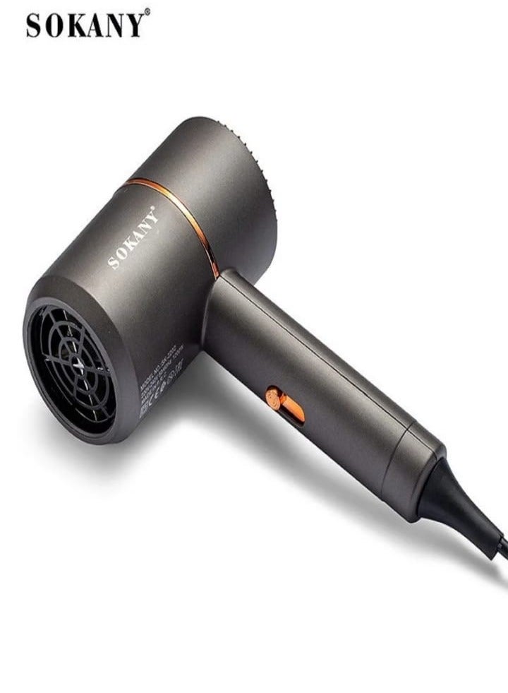 sokany Professional Hair Dryer SK-2202 / 1200W - Grey - Image 2
