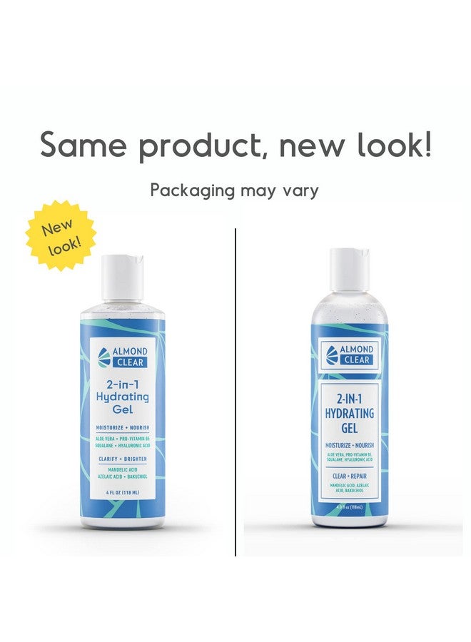 Almond Clear جل مرطب 2 في 1: مرطب خفيف الوزن للبشرة الدهنية المعرضة للبقع. الصبار، السكوالين، حمض الهيالورونيك، حمض الماندليك، الباكوتشيول. - Image 3